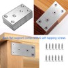 Lemiyoo 10 Sets Flat Brackets for Wood,Metal Mending Plates Heavy