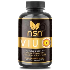 NSN | Viu - vitaminas para el Soporte Ocular | Formulado por la Dra. Friné Velázquez | Con Luteína, Zeaxantina, Vitamina A | 90 cápsulas
