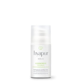 hyapur® - Green eye cream 15 ml – the natural eye care – for anti-ageing care with organic vegan natural cosmetics from Berlin