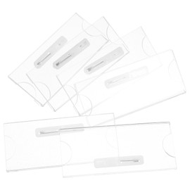 TEHAUX 10 Piezas Titulares De Identificación De Acrílico Transparentes Para Eventos Trabajo Y Escuelas Soportes De Tarjetas De Nombre Reemplazables Resistentes Y Duraderos