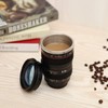 Camera Lens Coffee Cups Stainless Steel Insert 350 ml