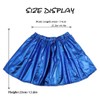 Kakaco - Minifalda elástica acampanada para mujer y niña, h,azul