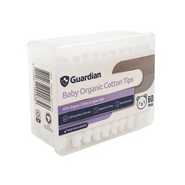 Guardian Baby Organic Cotton Tips 60 Pack