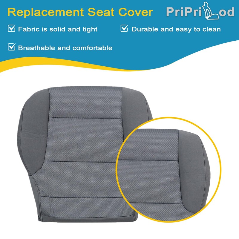 Priprilod Dark Ash Gray Cloth Driver or Passenger Side Bottom