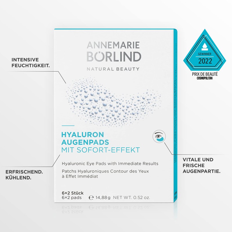 ANNEMARIE BÖRLIND Hyaluronic Eye Pads (6 x 2 Pieces) +