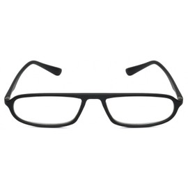 Calabria TR917 Flexie Sport Oval Bendable Reading Glasses +2.00 Black Men Women Single Power Reader Flexible Italy Design