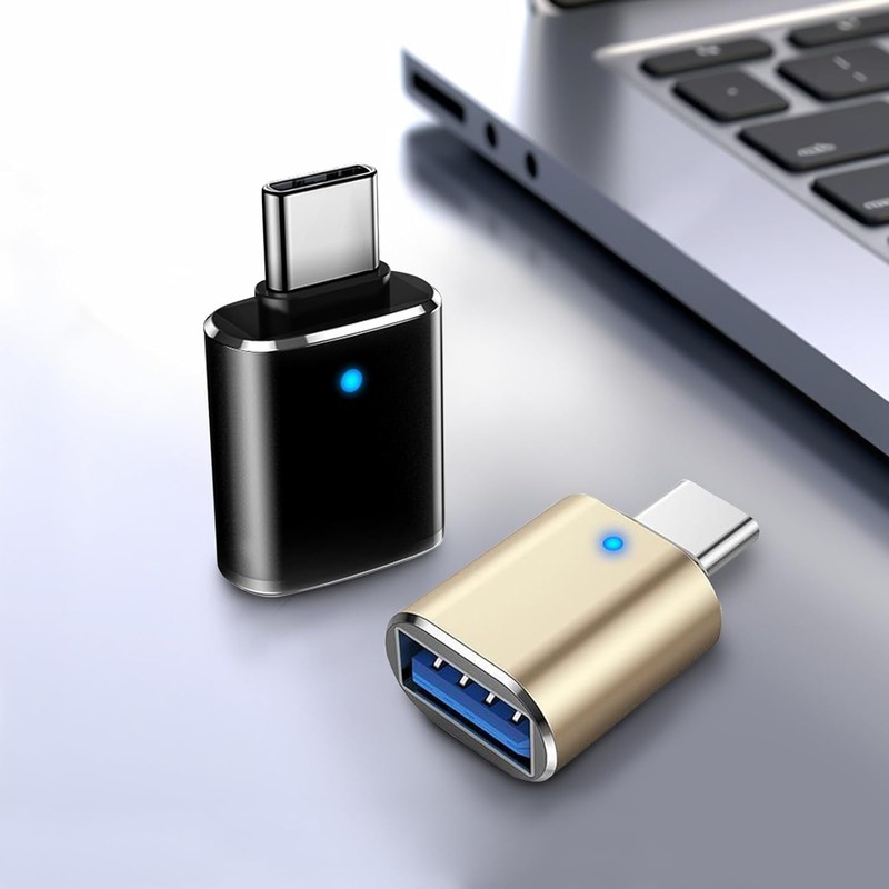 𝐔𝐩𝐠𝐫𝐚𝐝𝐞𝐝 USB C to USB Adapter 4 Pack, Type C