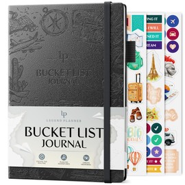 Legend Bucket List Journal – The Ultimate Notebook to Plan Adventures, Travels, Goals & Experiences – Bucketlist Book for Couples (Mystic Grey)