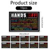 10 Pcs Hands Off Protest Stickers,Anti MAGA Car Sticker,Resist Racism,Resist