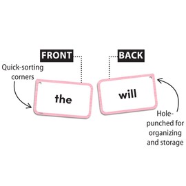 Teacher Created Resources Sight Words Flash Cards - Level A (EP62037), 3-1/8" x 5-1/8"