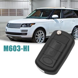 ACROPIX Car Keyless Remote Case 3 Button Key Fob Shell Fit for Range Rover Discovery LR3 - Pack of 1 Black