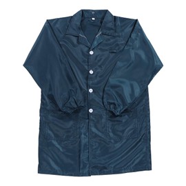 sourcing map ESD Lab Coat Anti Static Clothing Science Jacket with Cuff Lapel Collar Wear Uniform Work for Men Women (Navy Blue, 2XL)