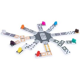 Spin Master Games Cardinal , Doce Dobles Tren Mexicano Juego de dominó Juegos de Mesa clásicos Juegos para niños Juegos de Estrategia Juegos de Mesa