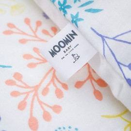 Moomin Double Gauze Cover Baby Made in Japan Mini Size Double Gauze (Pic White) (31.5 x 39.4 inches (80 x 100 cm)