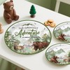 Xynic 144pcs Let The Adventure Begin Baby Shower Decorations Tableware
