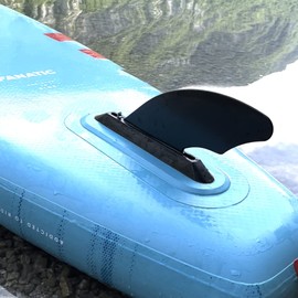 Eisbach Riders US-Box Flexible SUP River Fin - Touring River and Seagrass Fin Made in Germany - Centre Fin Suitable for Many Stand Up Paddle Boards (Size 4.7 Inches)