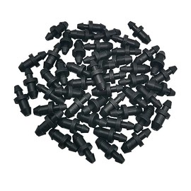 50 Pack Drip Irrigation Plugs 1/4" Drip Tubing Fittings End Plug Drip Irrigation Tube End Closure Hole Plugs for Home Garden Pipe Supplies (50)