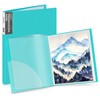 Dunwell 11x14 Portfolio Binder Folder (Aqua, Vertical) - Binder with