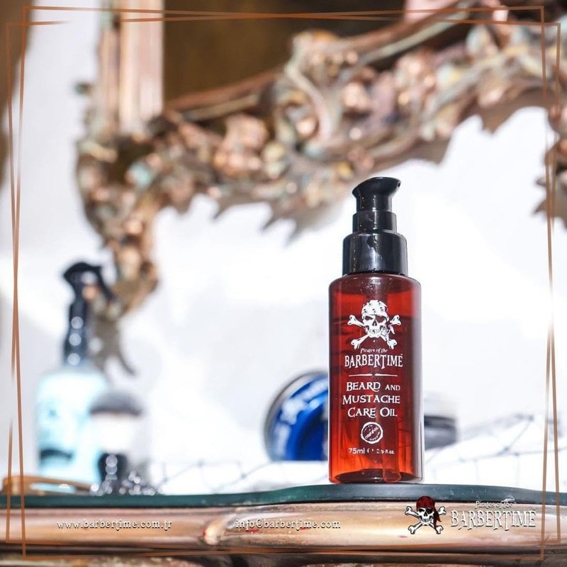 BARBERTIME Beard and Mustache Care Oil | Mens Moisturizes &