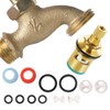 72 Pcs 10 Sizes Faucet Washers Assorted Kit, with Pleochroic