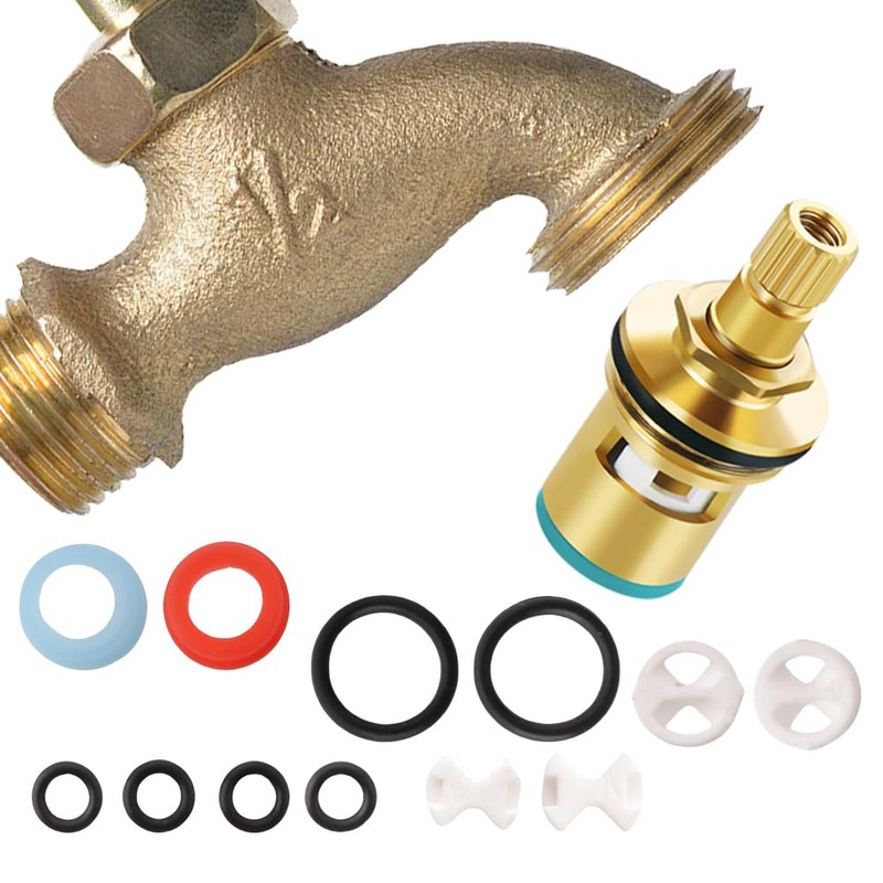 72 Pcs 10 Sizes Faucet Washers Assorted Kit, with Pleochroic