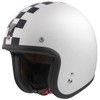 Bogotto V541 Scacco Jet Helmet (White Matt/Black, XS)
