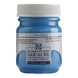 Talens Cerulean blue - (phthalo) GOUACHE PAINT 50ml JAR