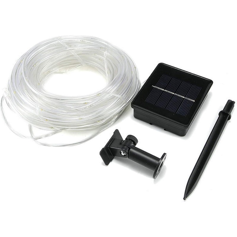 JAYIJAXIN 39Ft 100 LED Solar Powered Tube Light Solar Rope