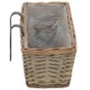 TREATLIFE HOME Wicker Balcony Planter Set with PE Lining, 31.5"