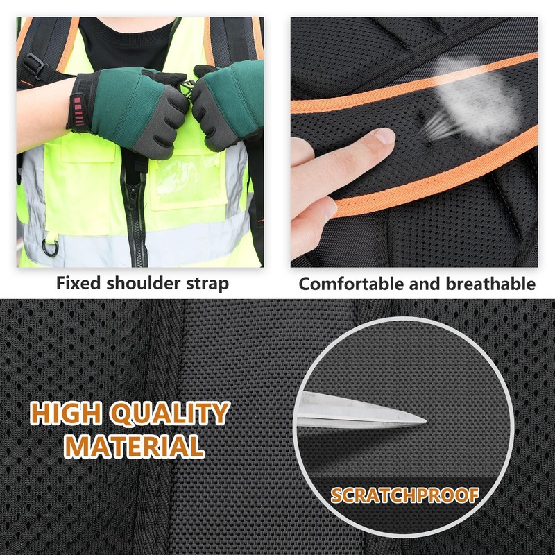 Tool Backpack Bag, Durable Electrician Backpack Tool Bag for HVAC