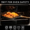 MsMk Square Grill Pan with Lid, 9.5 Inch Titanium and