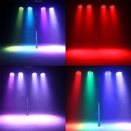 Stage Lighting Par Light 36 x 1W LED RGB 7 Channel with Remote for DJ KTV Disco Party Bar (1 PC) by EasyDancing