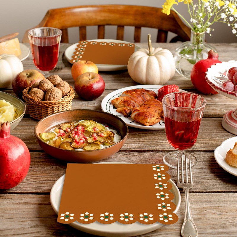 Whaline 50 Pcs Cielito Lindo Party Paper Napkins Platos De