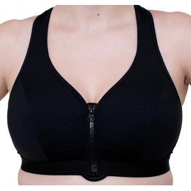 Vitality Care Sports Bras Women High Impact Sports Bra, Black Sports Bras Women Plus Size, Shock Absorber Sports Bra, Front Zip up Sports Bra Women, Sports Bra with Zipper, 34D