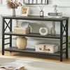 HOMBAZAAR Sofa Table,Industrial Console Table with Storage,Entryway Table with Engineered