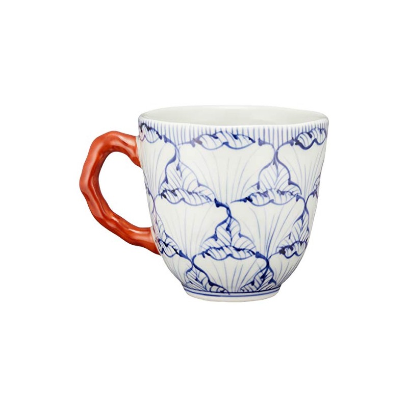 有田焼 マグカップ(赤) 花弁文