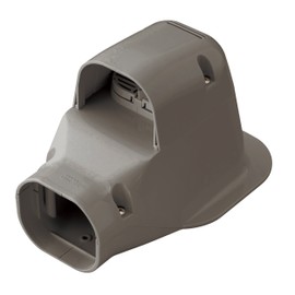 Inaba Denko LDWK-70S-B Decorative Pipe Cover Wall Corner for Ventilation Air Conditioner Wall Removal Brown