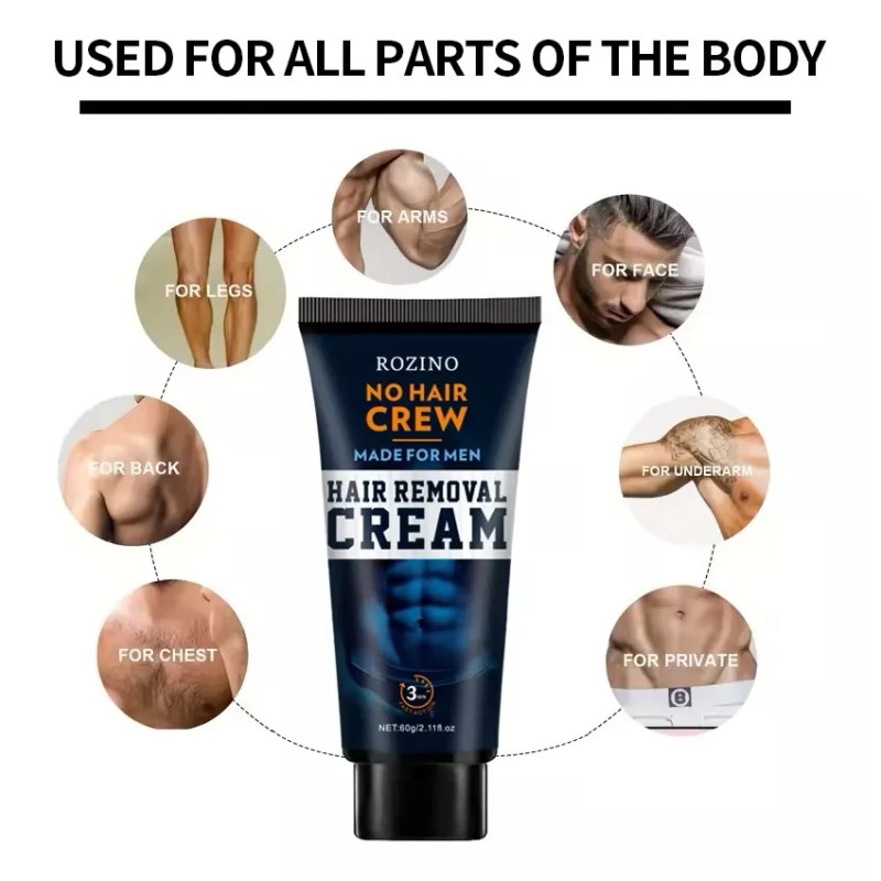 Fatazem Crema Depiladora Para Hombre, Hierbas Naturales, Indolora