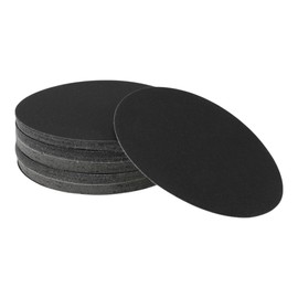 X AUTOHAUX Sandpaper Hook & Loop Sanding Sheets 180x180mm Black 220 Grit Round Efficient Grinding and Polishing Automobile Manufacturing and Repair Woodworking