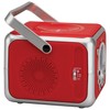 Jensen CD-555RS Red CD Bluetooth Boombox Portable Bluetooth Music System