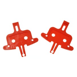 RLECS 2pcs Bicycle Brake Pad Spacer Hydraulic Disc Brake Spreader Instert Tool Parts MTB Bike Road Bike Bicycle Accessories Repair Tool, Red