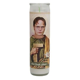 Dwight Schrute Devotional Prayer Saint Candle