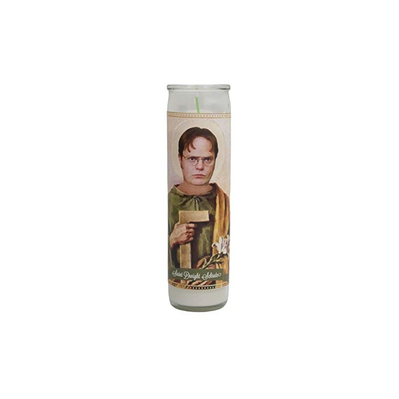 Dwight Schrute Devotional Prayer Saint Candle