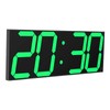 CHKOSDA LED Large Digital Wall Clock, Oversize Wall Clock with