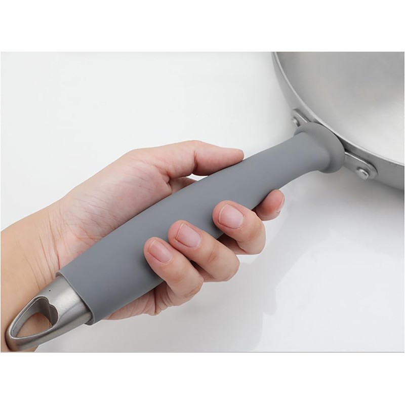2 Pcs Heat-Resistant Pot Handle Silicone Cover, Non-Slip Pan Handle