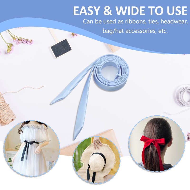 Mantieqingway Bow Tie for Women, Satin Ribbon Girls Self-tie Bowtie