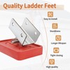 Ladder Feet Stabilizer for Aluminum Extension Ladder Replacement Parts, Anti-Skid