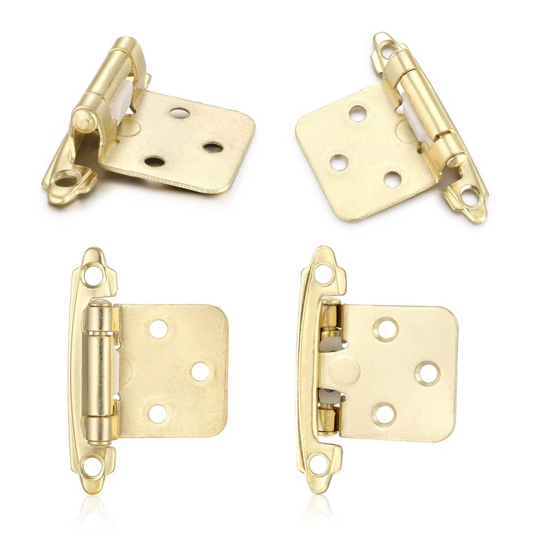 Vallecloud 4 Pack (2 Pair) Gold (Brass) Self Closing Cabinet