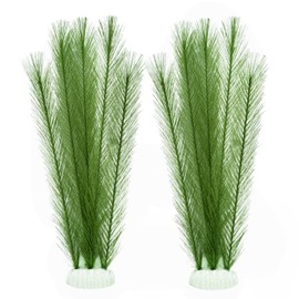 M2cbridge Plastic Fish Tank Plants Soft Silk Water Grass Reptile Plants for Terrarium Simulate Plants and Aquarium Landscape(2pcs,12")