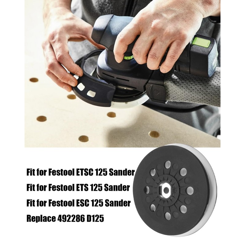 5-Inch Soft Sanding Pad Fit for Festool ETSC ETS ESC